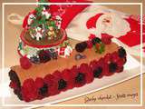 Bûche chocolat - fruits rouges