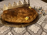 Galette des rois pommes-framboises