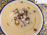 Velouté de panais et céleri aux noisettes