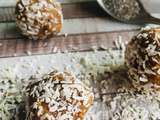 Energy balls figues, amandes, coco et graines de chia