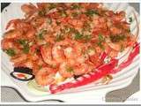 Crevettes sautees