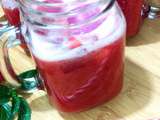 Jus de fraises simple et frais