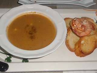 Soupe de poisson...crevettes/rascasse-mustel