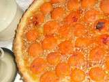 Tarte fine aux abricots et amandes