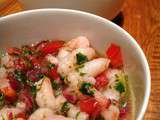 Ceviche de crevettes nordiques