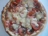 Tarte fine Tomate Mozzarella Jambon blanc