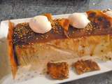 Bûche glacée vanille / caramel au beurre sale / npugatine