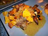 Confit de canard a l'orange et aux fruits secs