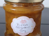 Pickles de courgettes et curry