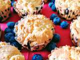 Muffins myrtilles citron et crumble amandes