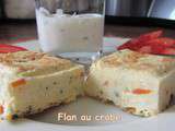 Flan au crabe et saumon fumé