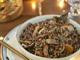 Salade de lentilles et quinoa aux cèpes