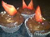 Cupcake fraises