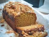 Cake moelleux au potimarron, à l'orange et aux épices, glaçage aux amandes