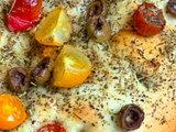 Focaccia vegan aux tomates cerises