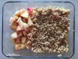 Crumble aux fruits sans beurre