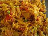 Riz pilaf de toutes les couleurs