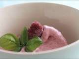 Sorbet express banane framboises