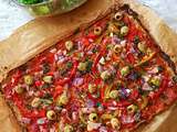 Pizza vegan sans gluten et sans farine