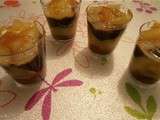 Verrines poire chocolat caramel speculoos