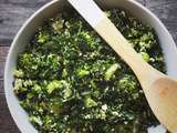 Salade de brocoli, raisins verts & chanvre