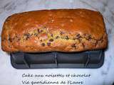 Cake aux noisettes et chocolat