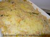 Gratin de poireaux et Crozet