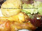 Pilons de poulet curry, coca