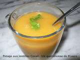 Potage aux lentilles corail