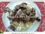 Rognons de porc à la moutarde