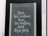 Sois toi-même, tous les autres sont déjà pris - David zaoui