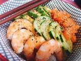 Chirashi Saumon Avocat Crevette Concombre