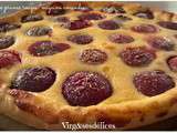 Tarte aux prunes rouges/migaine amandes