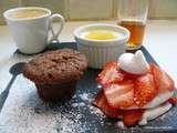 Café gourmand de Lucie pour Culino Versions (chocolat, vanille, fraise)