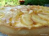 Tarte poire caramel sur créme citron