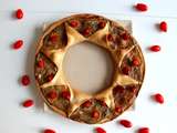 Tarte couronne caviar d’aubergine – tomates cerises