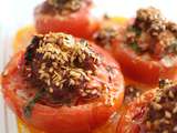 Tomates farcies aux merguez