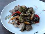 Wok d’aiguillettes de canard