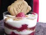 Verrines de tiramisu au framboises et Speculoos