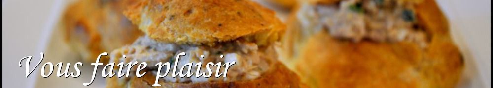 Recettes de Vous faire plaisir