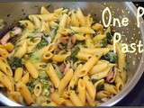 One pot Pasta: Bacon/Epinard