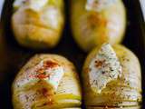 Hasselback potatoes ou pommes de terre rôties à la suédoise