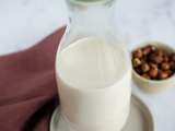 Lait de noisette gourmand et fait maison