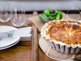 Mushroom and Abondance cheese pie