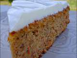 Carrot cake, glaçage onctueux au petit suisse