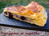 Galette frangipane et myrtilles