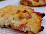 Galettes de coquillettes au bacon