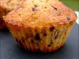 Muffins bananes chocolat et noix de pecan