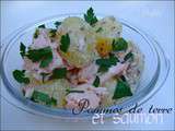 Salade de pommes de terre et saumon