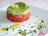 Tartare de saumon avocat et gingembre